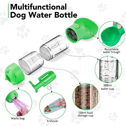 4 in 1 Waterfles voor Honden