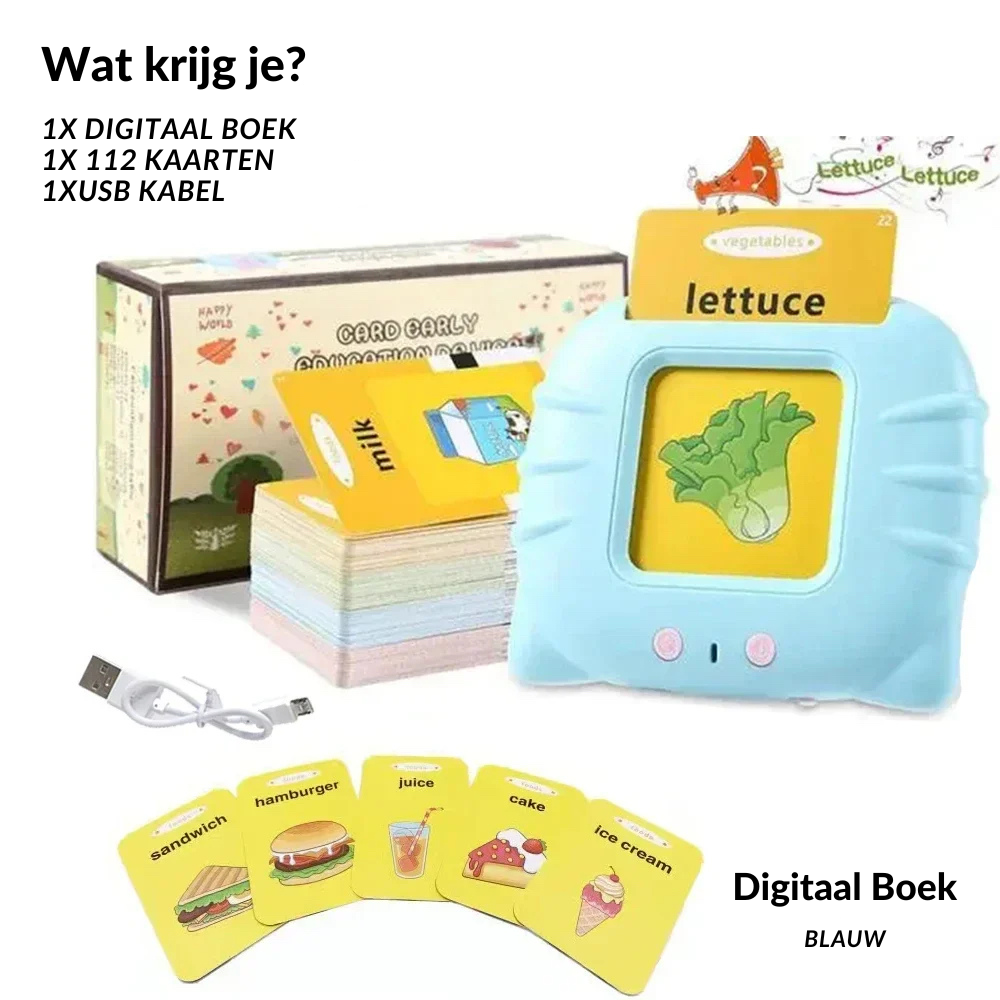 Educatief Digitaal Sprekend Boek (leer je kind op een speelse manier engels)