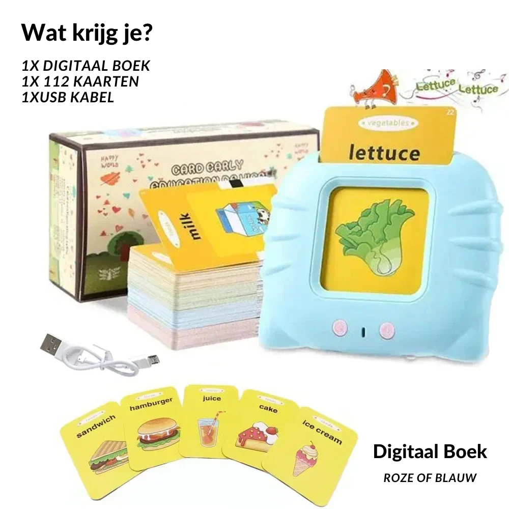 Educatief Digitaal Sprekend Boek (leer je kind op een speelse manier engels)