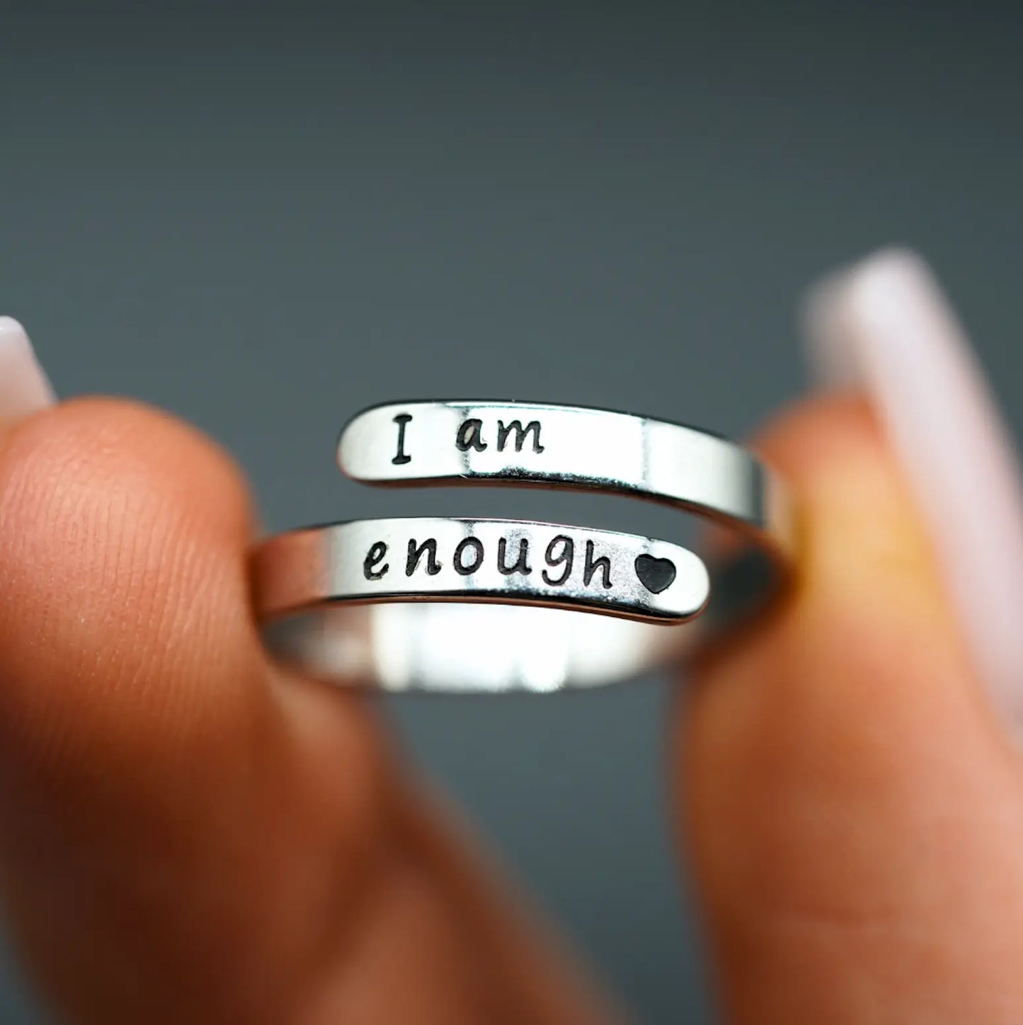 "I Am Enough" Ring